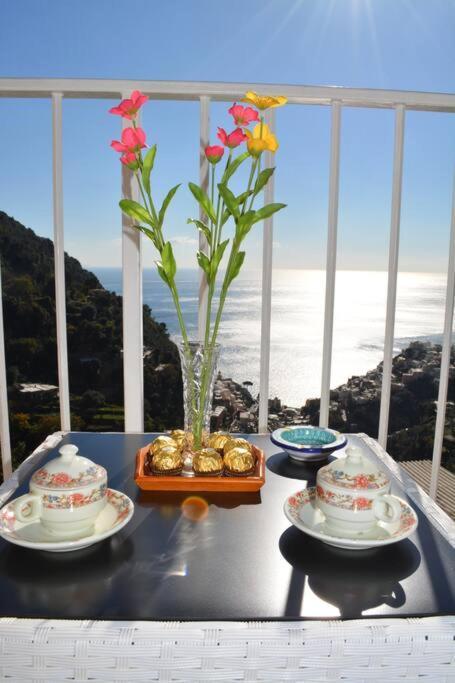 Casa Rossia Breathtaking Sea View Apartment In Positano Dış mekan fotoğraf